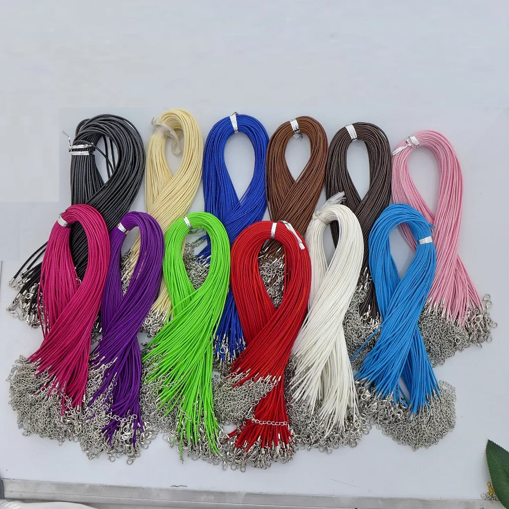 choker Wholesale 100pcs 1.5/2.0mm colorful leather Necklace chain cord top quality Free Shipping
choker Wholesale 100pcs 1.5/2.0mm colorful leather Necklace chain cord top quality Free Shipping