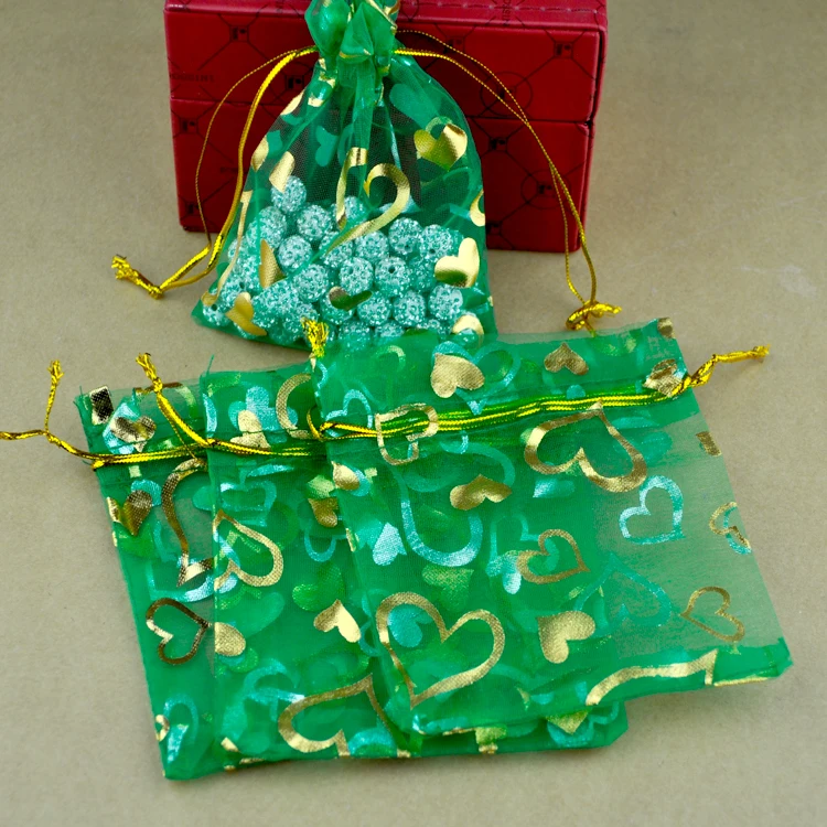 Free shipping 100pcs 7x9cm grass green color Drawable Small heart Organza Bags Christmas Gift Bag Jewelry Packaging Pouches
Free shipping 100pcs 7x9cm grass green color Drawable Small heart Organza Bags Christmas Gift Bag Jewelry Packaging Pouches