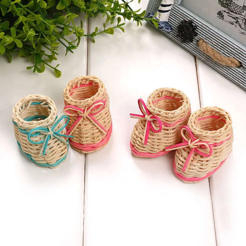 100pcs Creative Cute Mini Shoes Weave Storage Baskets Desktop Decoration Baby Shower Wedding Party Favors And Gifts ZA6435
100pcs Creative Cute Mini Shoes Weave Storage Baskets Desktop Decoration Baby Shower Wedding Party Favors And Gifts ZA6435