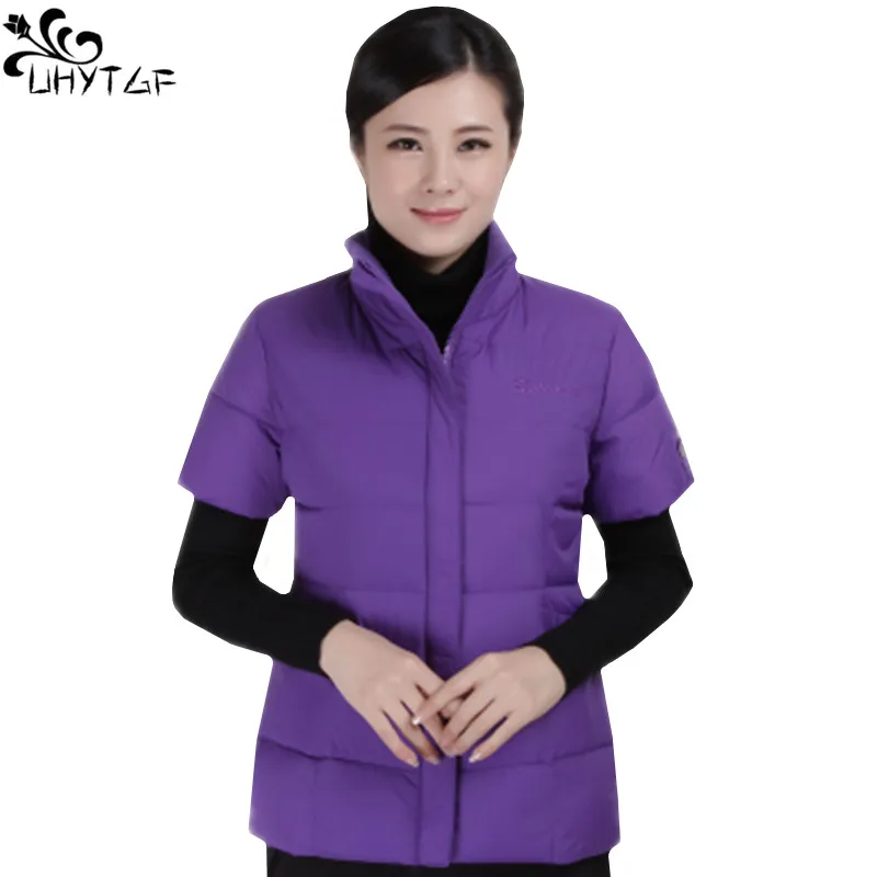 UHYTGF Winter Down Cotton Jacket Women Tops Elegant Female Warm Short Vest Coats Korean Fashion Loose Size Parker Waistcoat 434
UHYTGF Winter Down Cotton Jacket Women Tops Elegant Female Warm Short Vest Coats Korean Fashion Loose Size Parker Waistcoat 434