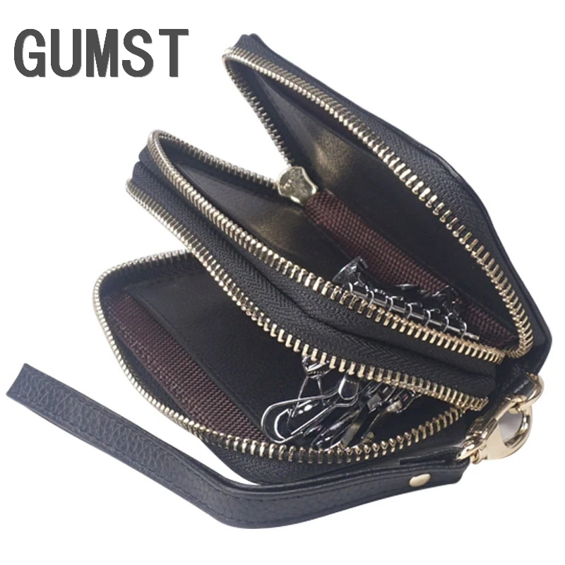 Classic New Double Zip Men's Genuine Cow Leather Car Key Holder Multifunction Housekeeper High Class Motor Key Case
Classic New Double Zip Men's Genuine Cow Leather Car Key Holder Multifunction Housekeeper High Class Motor Key Case