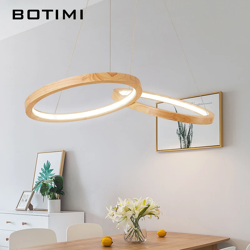 BOTIMI Wooden Rings LED Pendant Lights For Dining Room 2 Round Wooden Rings Lustre Wood Kitchen Luminaire Kitchen Hanging Lamp
BOTIMI Wooden Rings LED Pendant Lights For Dining Room 2 Round Wooden Rings Lustre Wood Kitchen Luminaire Kitchen Hanging Lamp