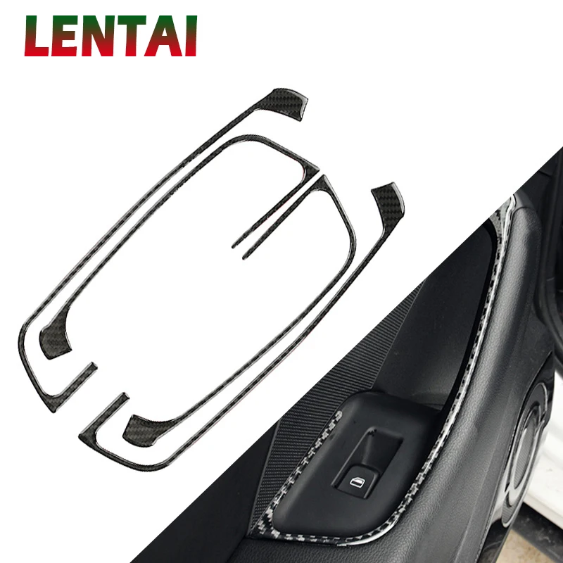 LENTAI Auto Car Styling Carbon Fiber Interior Window Lifter Swirch Frame Stickers For Audi A3 8V 2012-2015 2016 2017 Accessories
LENTAI Auto Car Styling Carbon Fiber Interior Window Lifter Swirch Frame Stickers For Audi A3 8V 2012-2015 2016 2017 Accessories