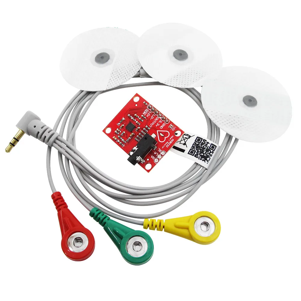 5sets/lot Ecg module AD8232 ecg measurement pulse heart ecg monitoring sensor module kit
5sets/lot Ecg module AD8232 ecg measurement pulse heart ecg monitoring sensor module kit