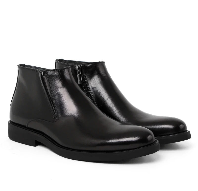 Fashion Black / Tan Warm Wool Lining Winter Mens Ankle Boots Genuine Leather Dress Boots Male Formal Shoes
Fashion Black / Tan Warm Wool Lining Winter Mens Ankle Boots Genuine Leather Dress Boots Male Formal Shoes