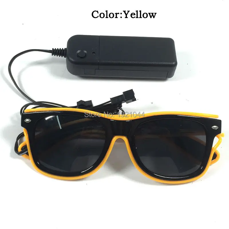 Neon Glow Light Glasses with Dark Lens for Night Dance Party Decoration, DIY Glowing Product, EL Wire Flashing Glasses, 5 PCs
Neon Glow Light Glasses with Dark Lens for Night Dance Party Decoration, DIY Glowing Product, EL Wire Flashing Glasses, 5 PCs