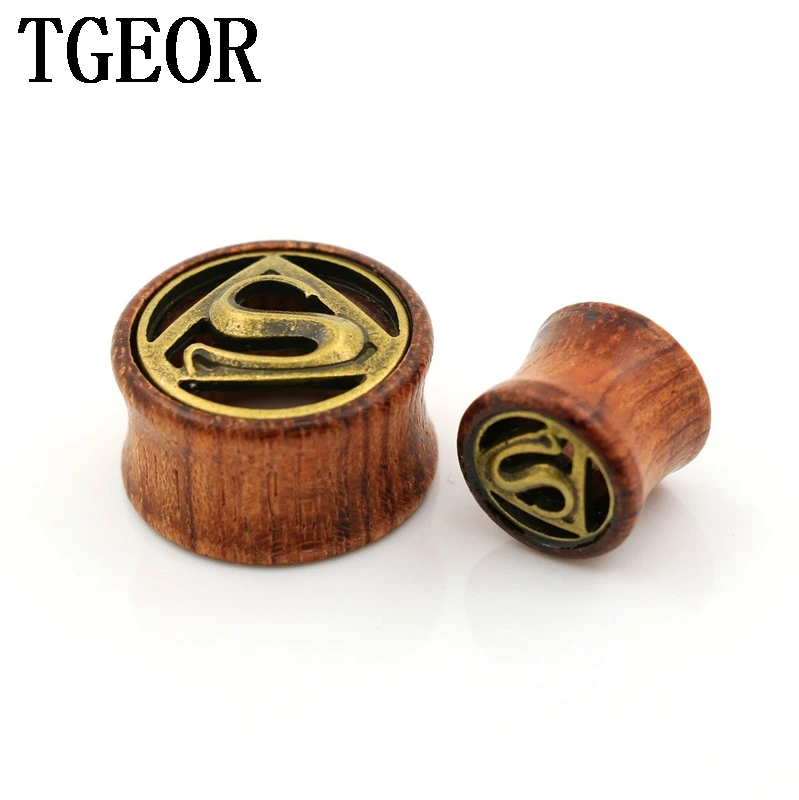 New Hot wholesale 70pcs gauges with surface inlay bronze supper man original wood double flare ear plug free shipping
New Hot wholesale 70pcs gauges with surface inlay bronze supper man original wood double flare ear plug free shipping