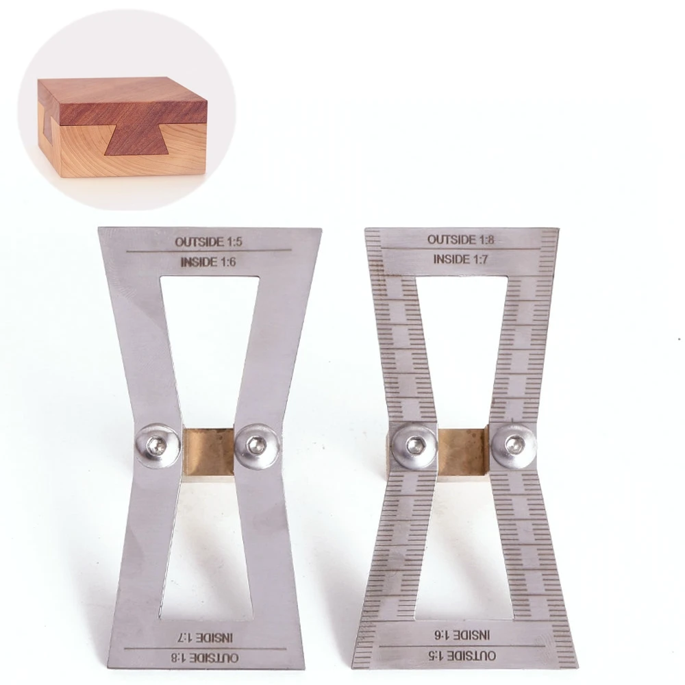 1Pc Stainless Steel Brass Dovetail Marker Guide Tool Woodworking Measuring Gauge
1Pc Stainless Steel Brass Dovetail Marker Guide Tool Woodworking Measuring Gauge