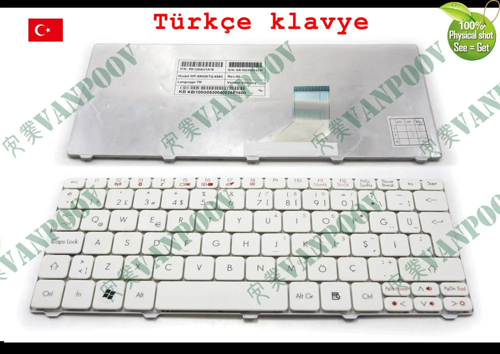 Новая клавиатура для ноутбука TR Tastatur для Acer Aspire one 532H AO532H 521 D255 D260 D270 ZH9, для Gateway LT21, белая турецкая
Новая клавиатура для ноутбука TR Tastatur для Acer Aspire one 532H AO532H 521 D255 D260 D270 ZH9, для Gateway LT21, белая турецкая