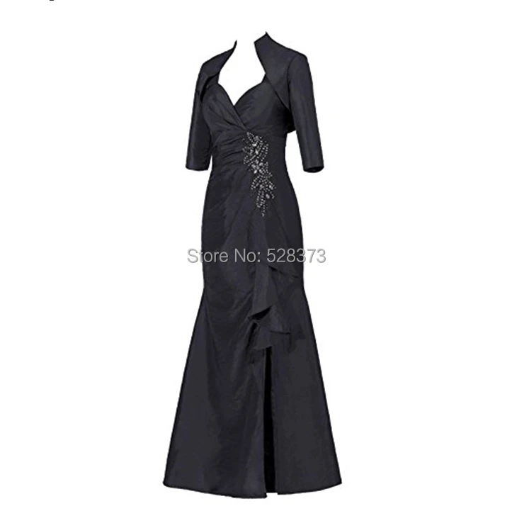 YNQNFS MD23 Real Photos Taffeta 3/4 Long Sleeves Sheath Slit Long Mother of the Bride/Groom Dresses with Jackets Outfits Black
YNQNFS MD23 Real Photos Taffeta 3/4 Long Sleeves Sheath Slit Long Mother of the Bride/Groom Dresses with Jackets Outfits Black