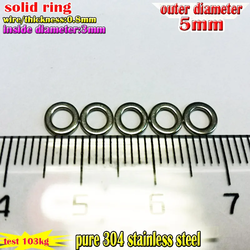fishing lures Single ring Size 0.8*3mm*5mm Quantity 500pcs/lot 304 stainless steel
fishing lures Single ring Size 0.8*3mm*5mm Quantity 500pcs/lot 304 stainless steel
