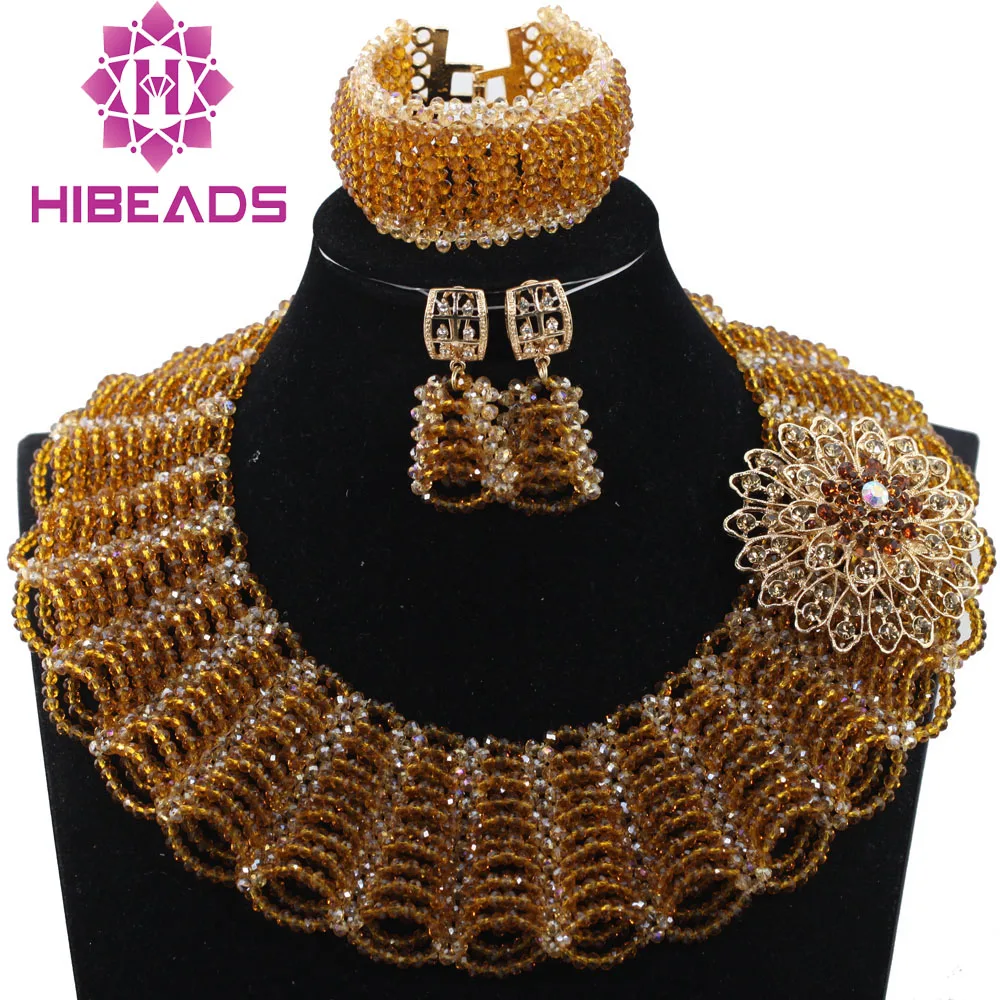 2017 Indian Bridal Costume Jewellery Sets Coffee Brown New Gold Chunky Bib Crystal Beads Women Jewelry Sets Free Shipping ABH388
2017 Indian Bridal Costume Jewellery Sets Coffee Brown New Gold Chunky Bib Crystal Beads Women Jewelry Sets Free Shipping ABH388