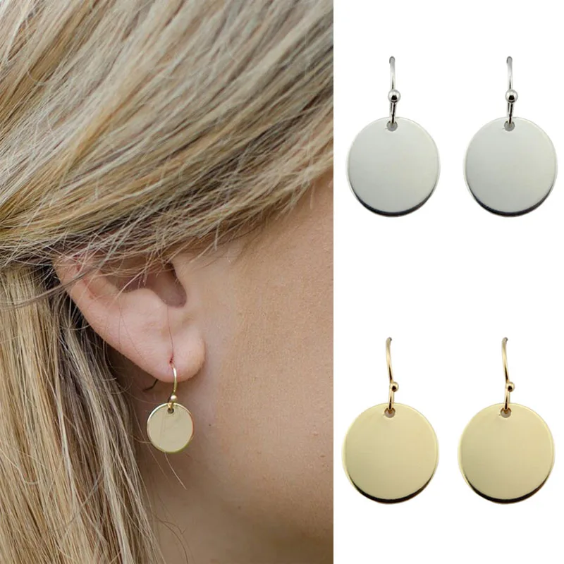 ZWPON Fashion Gold Color Monogram Blank Minimalist Round Circle Disc Drop Earrings for Women Fashion Jewelry
ZWPON Fashion Gold Color Monogram Blank Minimalist Round Circle Disc Drop Earrings for Women Fashion Jewelry