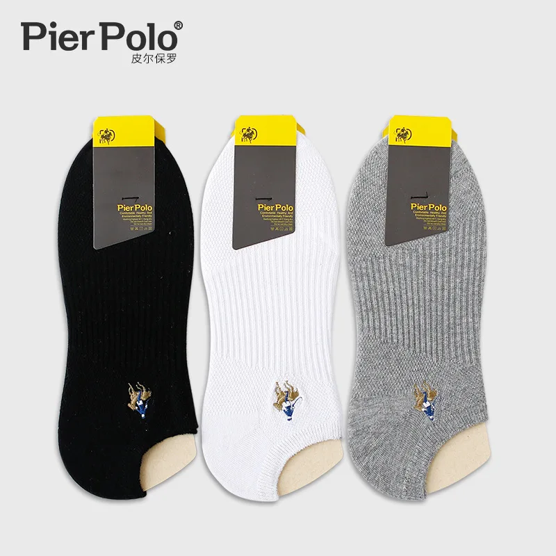 3 Pairs Black White Gray Brand PIER POLO Men's Ankle Socks Business Embroidery Casual Combed Cotton Socks Short Male Socks
3 Pairs Black White Gray Brand PIER POLO Men's Ankle Socks Business Embroidery Casual Combed Cotton Socks Short Male Socks
