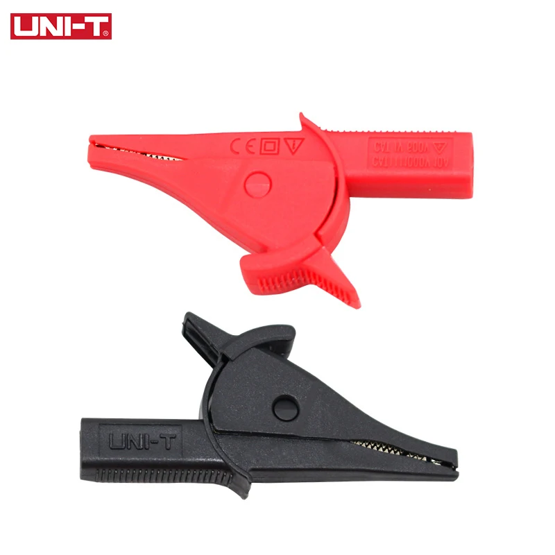 1 Pair UNI-T UT-C04A Insulated Alligator Clip 75mm Banana Plug For Multimeter Probe Pen Crocodile Clip Electrical Clamp
1 Pair UNI-T UT-C04A Insulated Alligator Clip 75mm Banana Plug For Multimeter Probe Pen Crocodile Clip Electrical Clamp