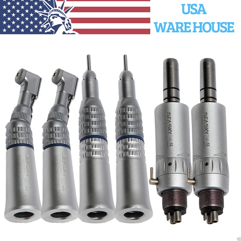 2 sets NSK Style Dental Low/Slow Speed E Type Straight Contra Angle Handpieces Latch Type Air Motor 4Hole SEASKY
2 sets NSK Style Dental Low/Slow Speed E Type Straight Contra Angle Handpieces Latch Type Air Motor 4Hole SEASKY