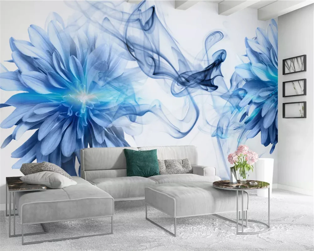 beibehang Modern personality interior wallpaper simple abstract smoke blue flowers bedroom background wallpapers for living room
beibehang Modern personality interior wallpaper simple abstract smoke blue flowers bedroom background wallpapers for living room