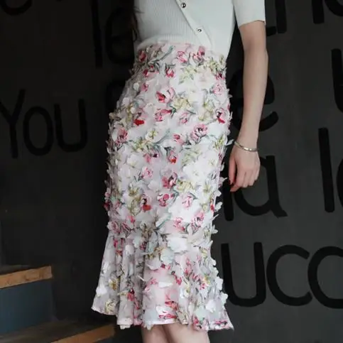 Summer New Skirts Women floral Printed Casual high waist Chiffon Fashion trumpet skirts
Summer New Skirts Women floral Printed Casual high waist Chiffon Fashion trumpet skirts