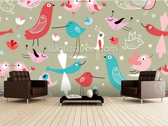 Custom wallpaper for children. Funny Birds,3D mural for children's room living room bedroom wall wall waterproof PVC wallpaper
Custom wallpaper for children. Funny Birds,3D mural for children's room living room bedroom wall wall waterproof PVC wallpaper