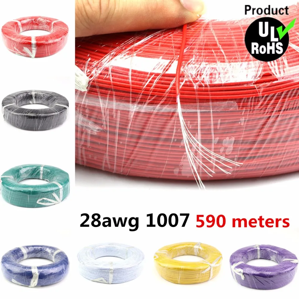 striveday DIY Stranded Cable PVC Electrica line Tinned Copper Wire 610meters 328ft UL 1007 28AWG
striveday DIY Stranded Cable PVC Electrica line Tinned Copper Wire 610meters 328ft UL 1007 28AWG