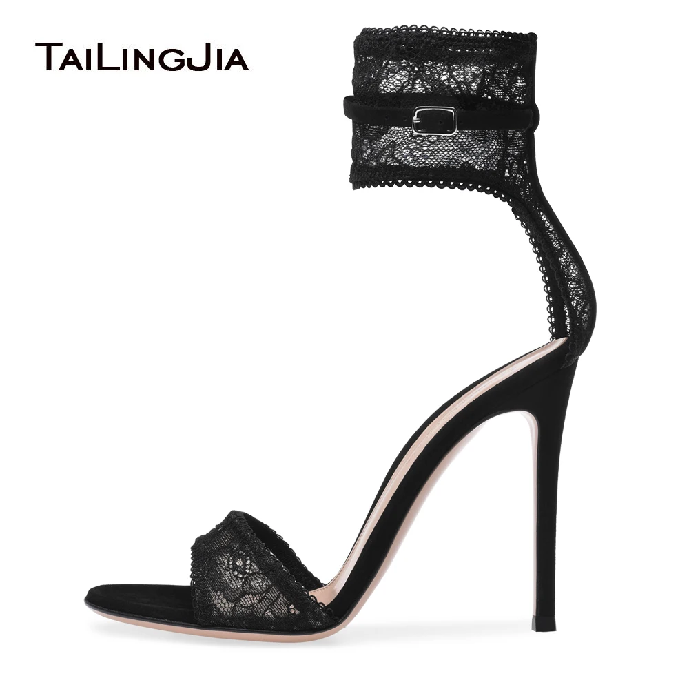 Black Stretch Lace High Heel Sandals Gold Fishnet Dress Shoes Ankle Strap Summer Shoes Women Party Heels Sexy Ladies Stilettos
Black Stretch Lace High Heel Sandals Gold Fishnet Dress Shoes Ankle Strap Summer Shoes Women Party Heels Sexy Ladies Stilettos