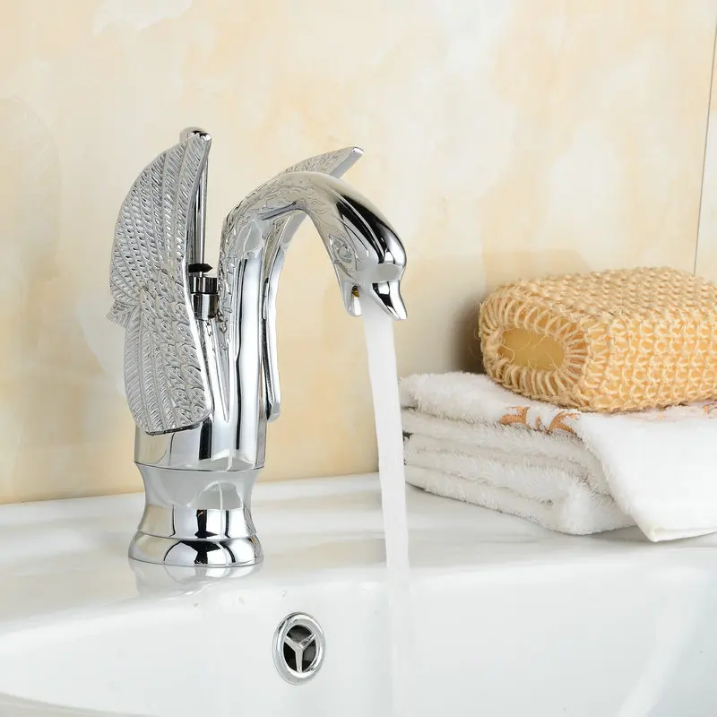 High Quality Luxury Swan Mixer Taps Chrome Brass 8" Faucets Bathroom Basin Swivel Handle Torneira Hot and Cold Taps 1136C
High Quality Luxury Swan Mixer Taps Chrome Brass 8" Faucets Bathroom Basin Swivel Handle Torneira Hot and Cold Taps 1136C