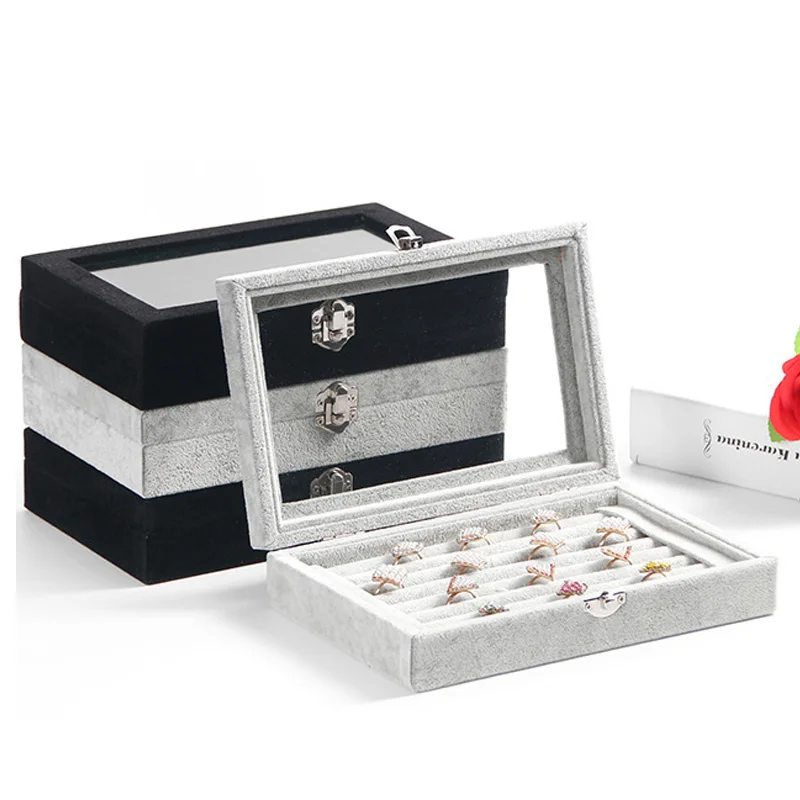 Best-selling fashion high quality velvet square jewelry box simple storage bag ring storage box / 15 grid jewelry box
Best-selling fashion high quality velvet square jewelry box simple storage bag ring storage box / 15 grid jewelry box