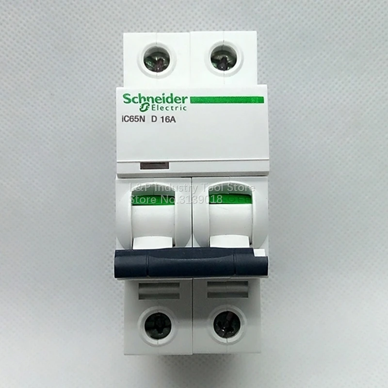 New Authentic Schneider Telemecanique IC65N 2P D16A A9F19216 Vacuum Mini Circuit Breaker MCB Acti 9 Type D
New Authentic Schneider Telemecanique IC65N 2P D16A A9F19216 Vacuum Mini Circuit Breaker MCB Acti 9 Type D