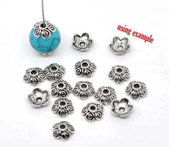 Free Shipping 500pcs Antique Silver Tone Flower Bead End Caps Findings 10x4mm Jewelry Findings Wholesale J0202*5
Free Shipping 500pcs Antique Silver Tone Flower Bead End Caps Findings 10x4mm Jewelry Findings Wholesale J0202*5
