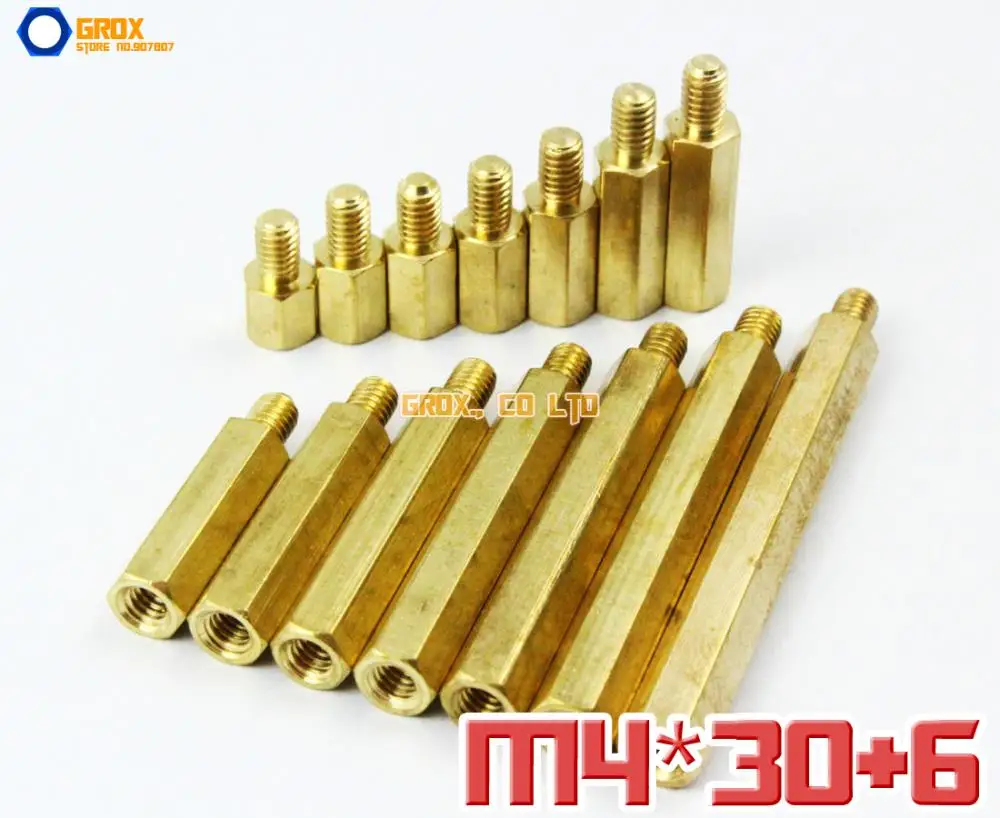 25 Pieces Brass M4 x 30 + 6mm PCB Female to Male Motherboard Standoff Hex Spacer
25 Pieces Brass M4 x 30 + 6mm PCB Female to Male Motherboard Standoff Hex Spacer
