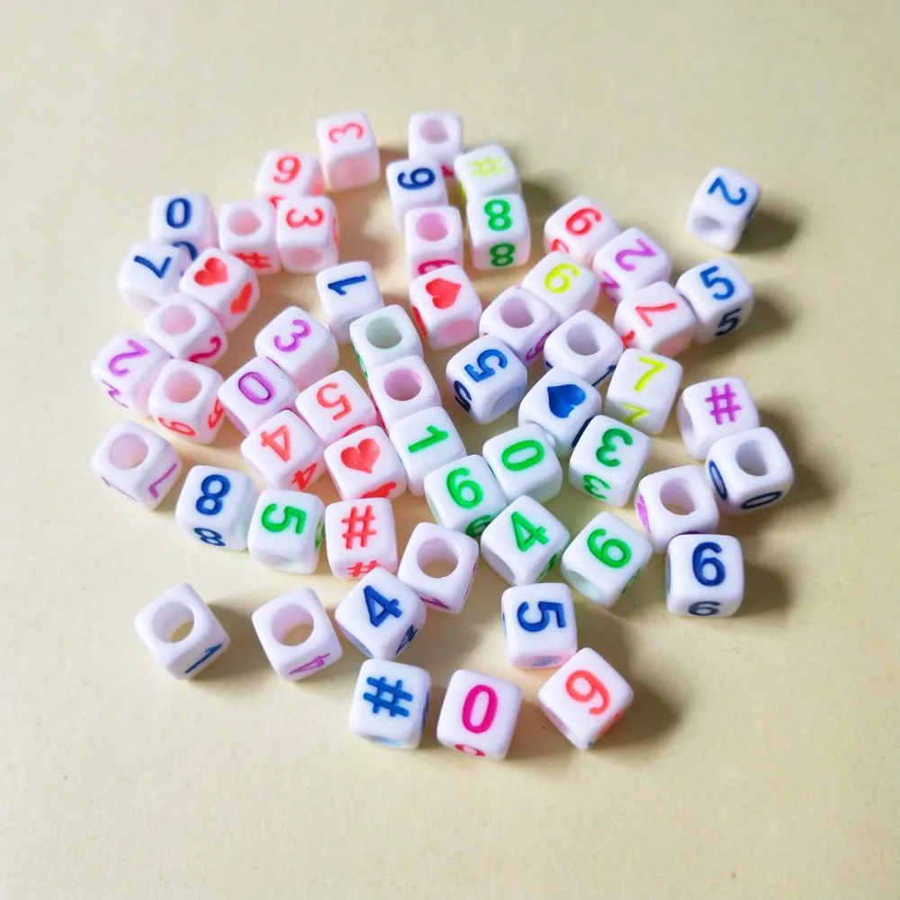 2700PCS/Lot 6*6MM Square Acrylic Alphabet Letter Beads Cube Jewelry Bracelet Beads with Noen Color Numbers Big Hole Spacers
2700PCS/Lot 6*6MM Square Acrylic Alphabet Letter Beads Cube Jewelry Bracelet Beads with Noen Color Numbers Big Hole Spacers