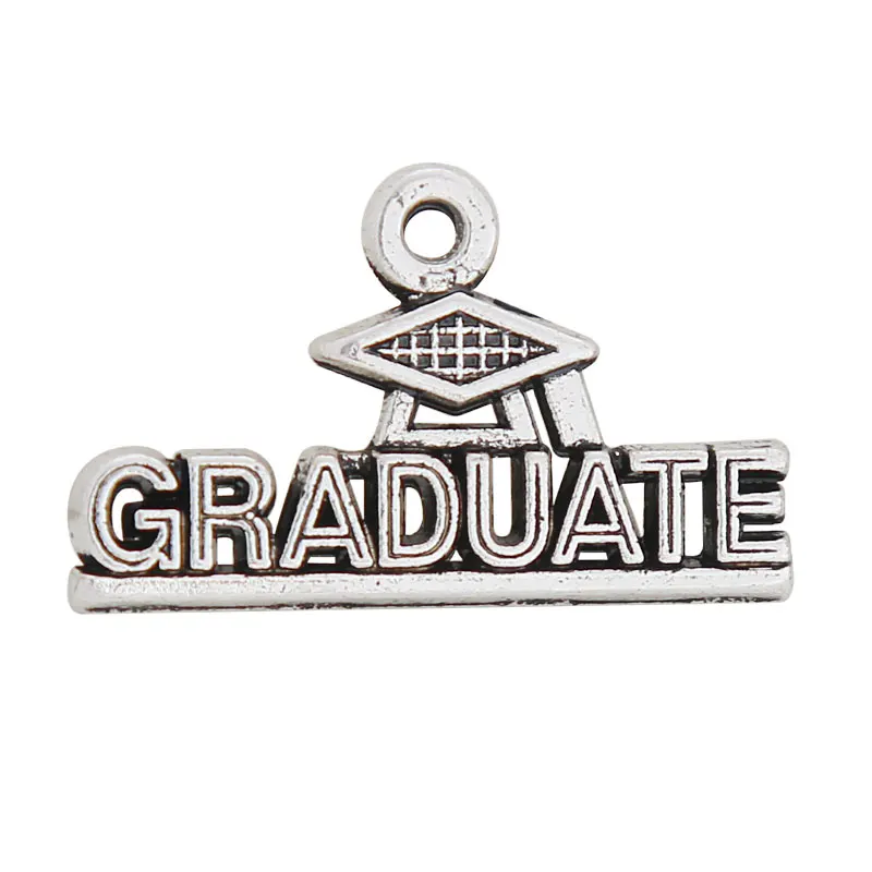 RAINXTAR Fashion Vintage Graduate Cap Shape Alloy Charms Pendant Graduate Letter Charms 14*23mm 50pcs AAC754
RAINXTAR Fashion Vintage Graduate Cap Shape Alloy Charms Pendant Graduate Letter Charms 14*23mm 50pcs AAC754