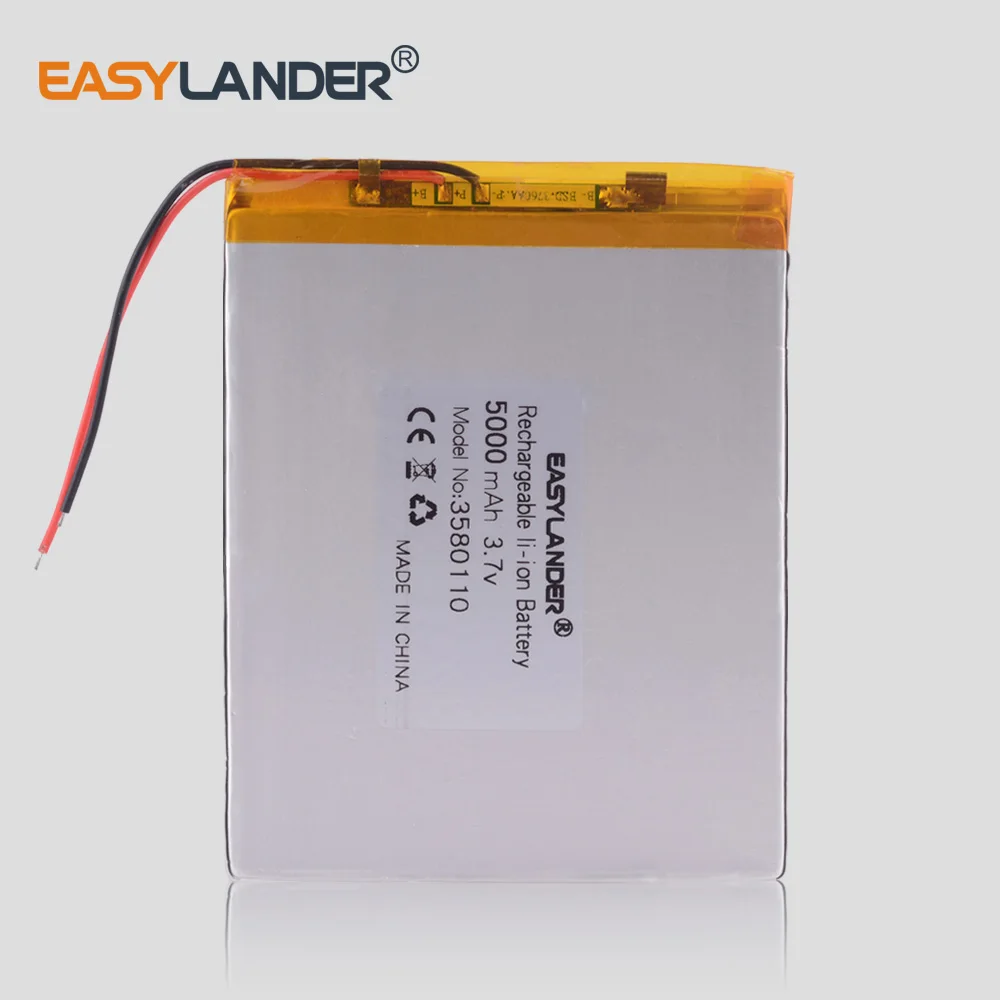 3580110 5000MAH lithium battery 3.7V The tablet battery 8 inches N83, N86 A86 A85 Jumper EZBOOK 3 Pro
3580110 5000MAH lithium battery 3.7V The tablet battery 8 inches N83, N86 A86 A85 Jumper EZBOOK 3 Pro
