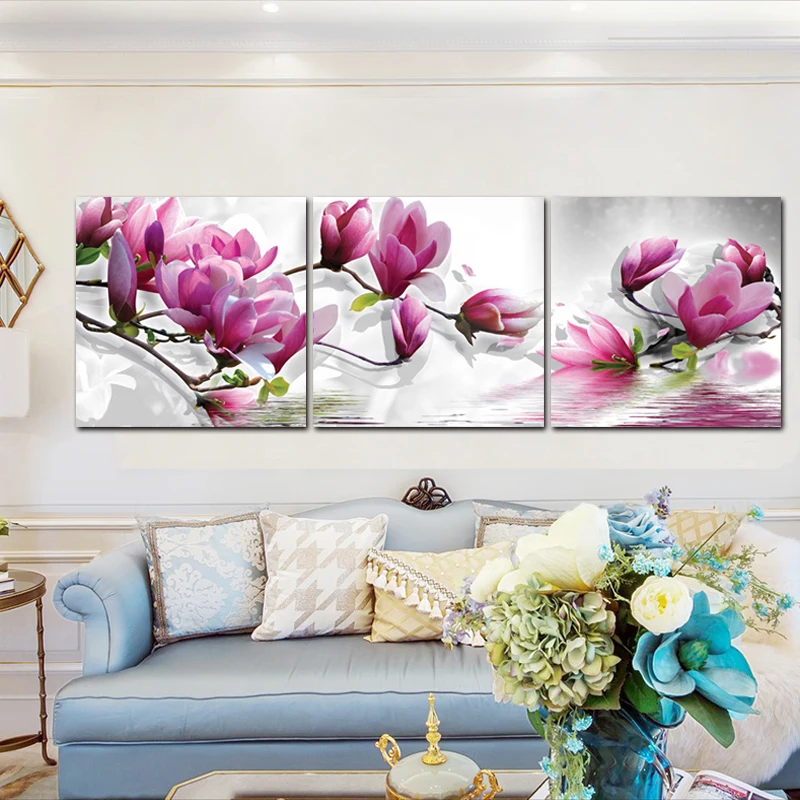 Modern Art Posters and Prints Wall Art Canvas Painting 3 Pieces Magnolia Flowers Decorative Pictures for Living Room Home Decor
Modern Art Posters and Prints Wall Art Canvas Painting 3 Pieces Magnolia Flowers Decorative Pictures for Living Room Home Decor