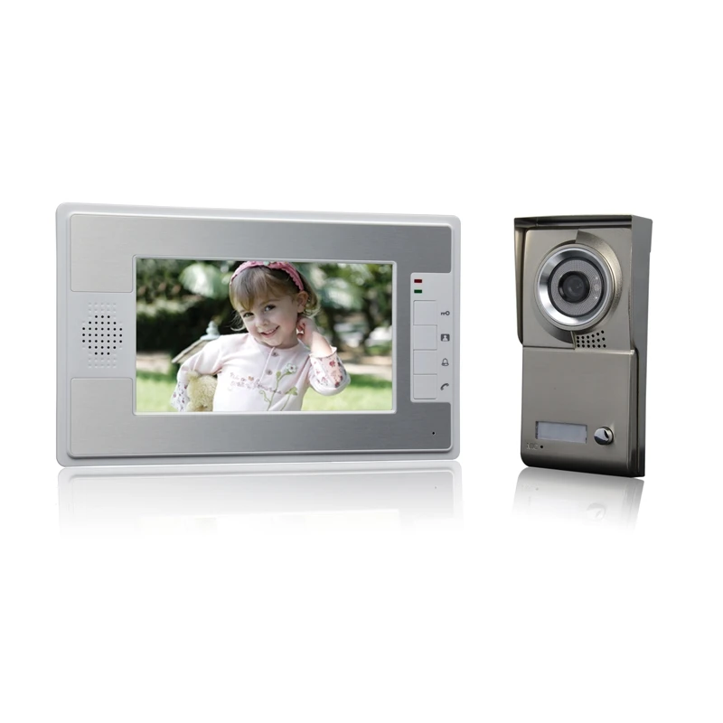 (1 set) NEW 7 inch colorful display 600TVL line HD One to One Video Door Phone home use talk back intercom waterproof camera
(1 set) NEW 7 inch colorful display 600TVL line HD One to One Video Door Phone home use talk back intercom waterproof camera