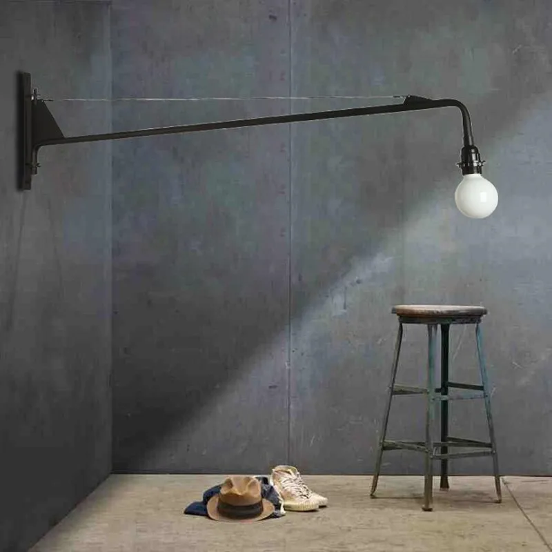 Jean Prouve Industrial Wall Lmap Retro Long Arm Iron Restaurant Lights Vintage Bar cafe Shop Decoration Light Free Shipping
Jean Prouve Industrial Wall Lmap Retro Long Arm Iron Restaurant Lights Vintage Bar cafe Shop Decoration Light Free Shipping