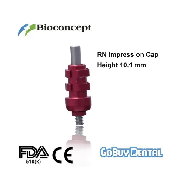 Straumann Compatible Dental Implants RN Impression Cap, red, Height 10.1mm 062040
Straumann Compatible Dental Implants RN Impression Cap, red, Height 10.1mm 062040