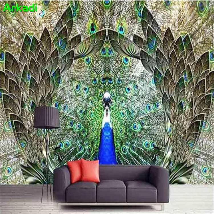 Custom Photo Wallpaper Modern Minimalist Sofa Bedroom TV Background Wall Paintings 5d Anaglyph Stereo Peacock Feather Decorative
Custom Photo Wallpaper Modern Minimalist Sofa Bedroom TV Background Wall Paintings 5d Anaglyph Stereo Peacock Feather Decorative