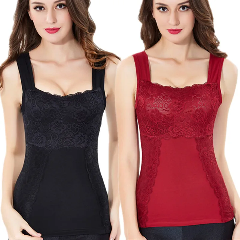 Autumn and winter thermal underwear vest plus velvet thickening female basic shirt top Vest with lace
Autumn and winter thermal underwear vest plus velvet thickening female basic shirt top Vest with lace