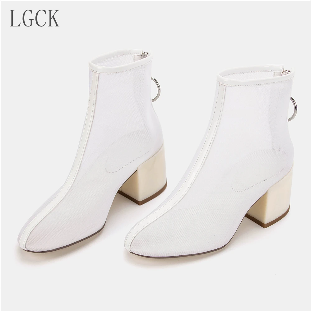 Plus Size 34-43 Genuine Leather Women High Heel Shoes Fashion Mesh Sandals Boots Zip Breathable Cool Boots Ankle Mujer Casual
Plus Size 34-43 Genuine Leather Women High Heel Shoes Fashion Mesh Sandals Boots Zip Breathable Cool Boots Ankle Mujer Casual