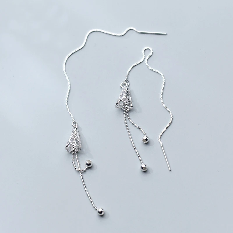 MloveAcc 100% 925 Sterling Silver Vintage Bell Dangle Earrings Chain Tassel Beads Earrings Girls Friends Gift Jewelry
MloveAcc 100% 925 Sterling Silver Vintage Bell Dangle Earrings Chain Tassel Beads Earrings Girls Friends Gift Jewelry