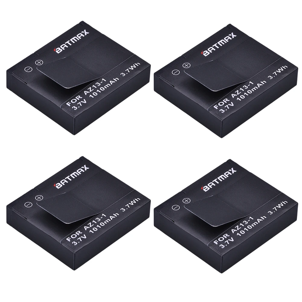 For 4Pcs Original Xiaomi Yi Batteries AZ13-1 Akku 1010mAh Li-ion Battery for Xiaomi yi Action Camera Sport Camera Accessories
For 4Pcs Original Xiaomi Yi Batteries AZ13-1 Akku 1010mAh Li-ion Battery for Xiaomi yi Action Camera Sport Camera Accessories