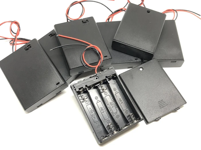 600pcs/lot MasterFire Plastic 6V AAA Battery Holder Storage Box Case 4 Slots For 4 X AAA Batteries Cover With OFF/ON Switch Wire
600pcs/lot MasterFire Plastic 6V AAA Battery Holder Storage Box Case 4 Slots For 4 X AAA Batteries Cover With OFF/ON Switch Wire