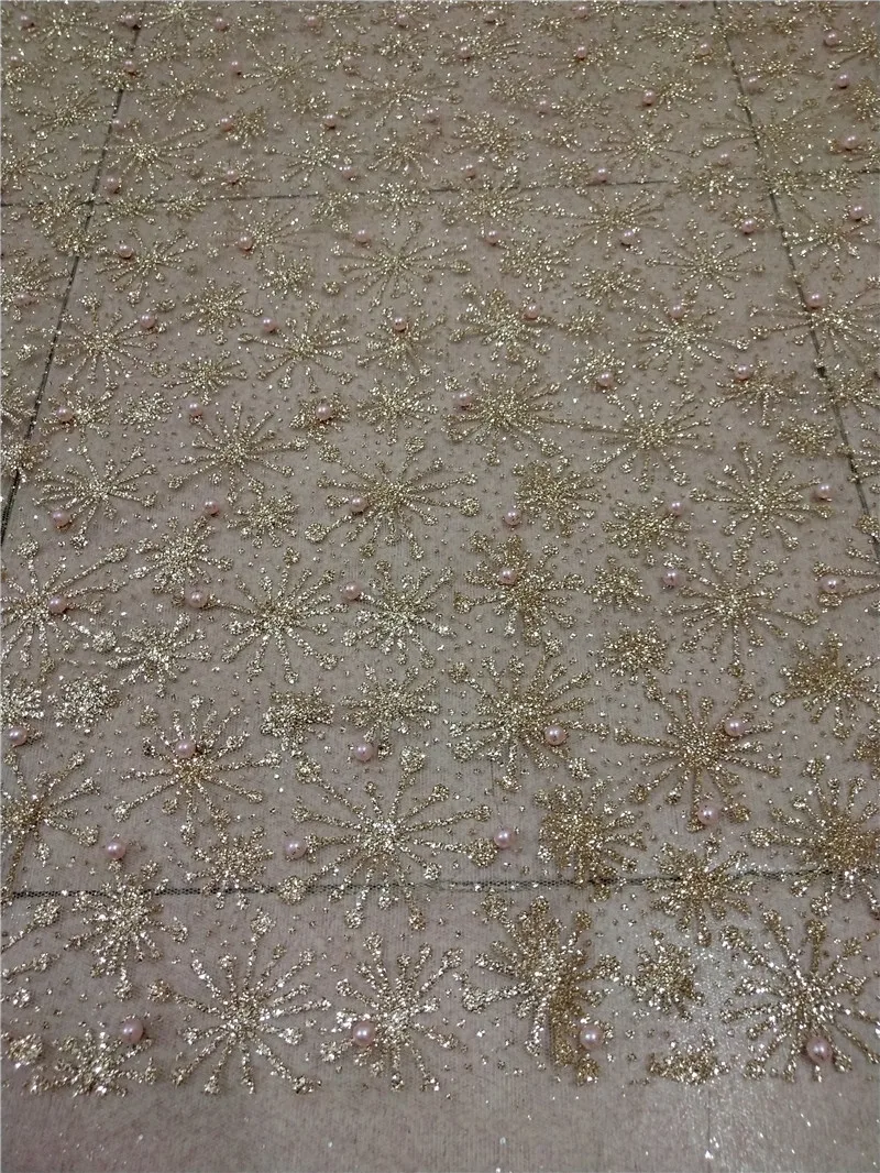 Tinny glitter glitter material glued glitter lace fabric with beads H-12081 for pretty dress or wedding decoration
Tinny glitter glitter material glued glitter lace fabric with beads H-12081 for pretty dress or wedding decoration
