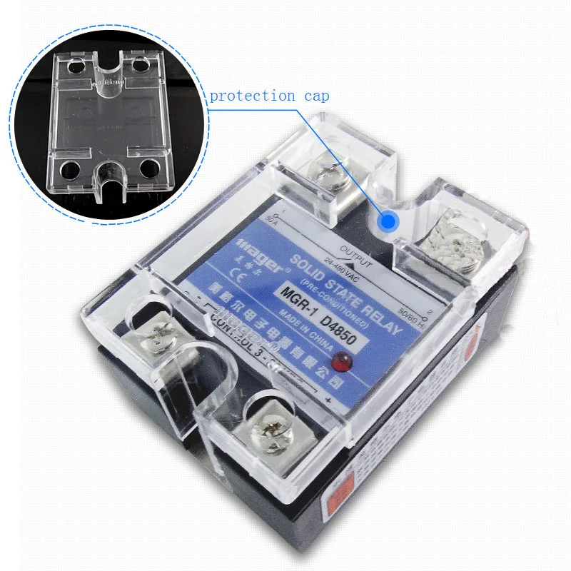 Бесплатная доставка 2 шт. 50A Промышленное использование Mager SSR MGR-1 D4850 DC-AC AC220V Однофазное твердотельное реле 50A качество D4850
Бесплатная доставка 2 шт. 50A Промышленное использование Mager SSR MGR-1 D4850 DC-AC AC220V Однофазное твердотельное реле 50A качество D4850