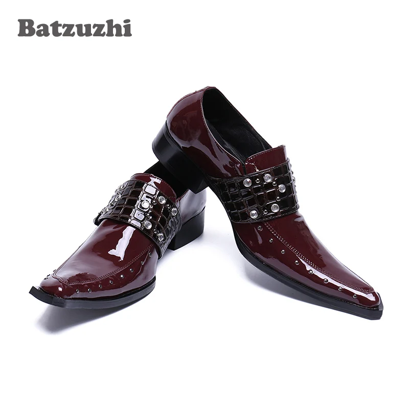 Batzuzhi Japanese Type Genuine Leather Dress Shoes Men Luxury andmade Fashion Wine Red Wedding Party/Prom Men Shoes, EU38-46
Batzuzhi Japanese Type Genuine Leather Dress Shoes Men Luxury andmade Fashion Wine Red Wedding Party/Prom Men Shoes, EU38-46