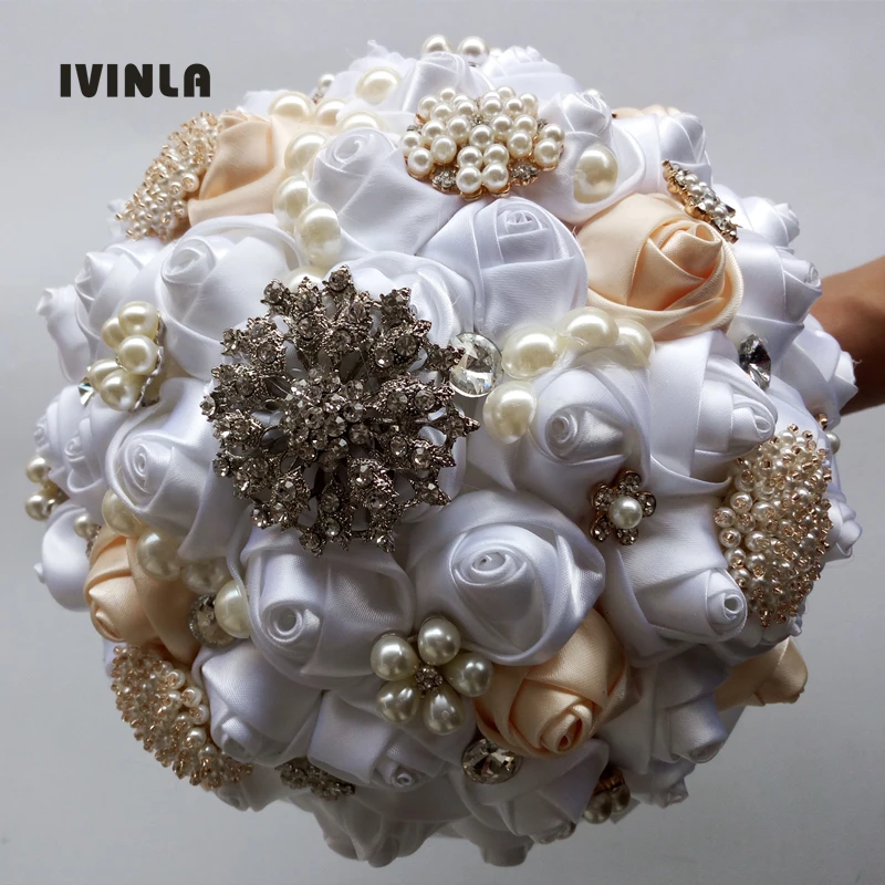 1pc/lot cream Silk Ribbon Pearl Beads Bridal Bouquet Ivory Cream White Wedding Flowers Bridal Wedding Bouquet
1pc/lot cream Silk Ribbon Pearl Beads Bridal Bouquet Ivory Cream White Wedding Flowers Bridal Wedding Bouquet
