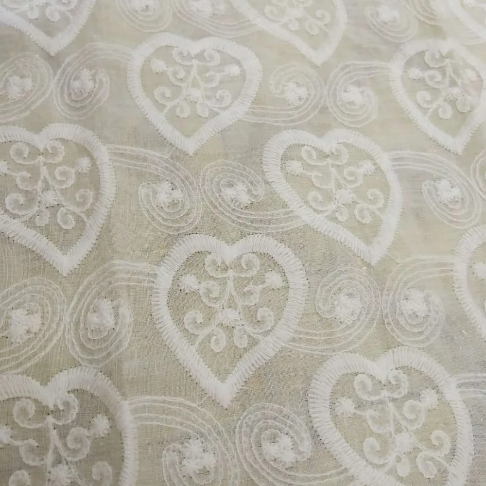 Embroidered loving cotton fabric 130 cm wide Cotton lace fabric 1 yard Thin Cotton Embroidered Fabric
Embroidered loving cotton fabric 130 cm wide Cotton lace fabric 1 yard Thin Cotton Embroidered Fabric