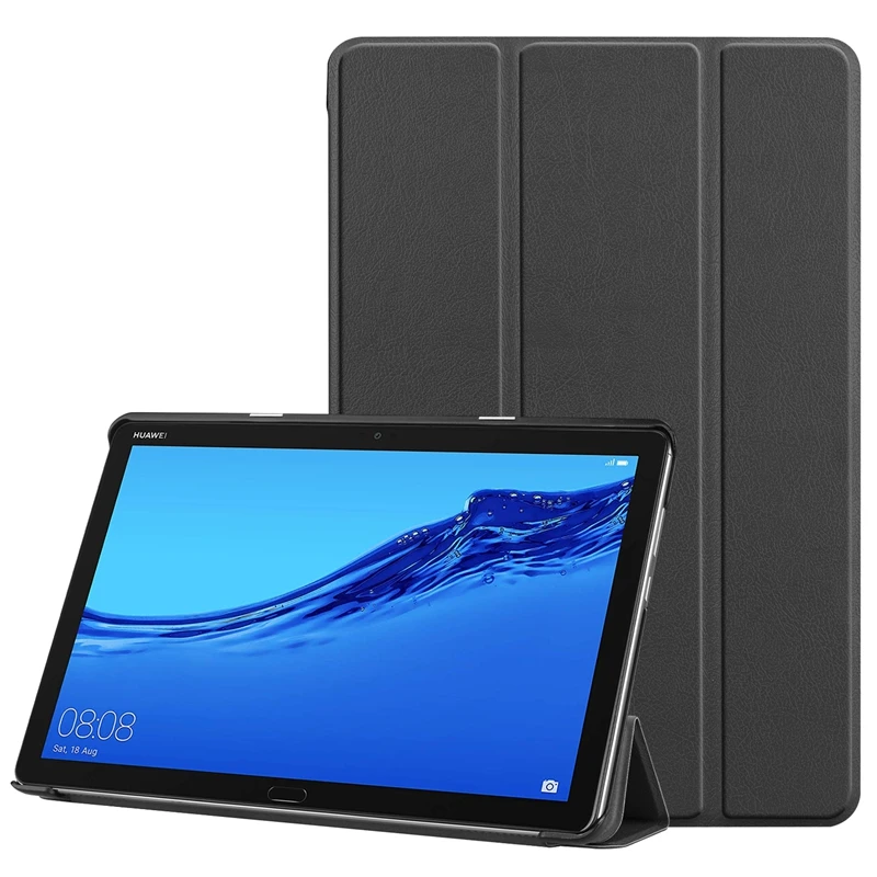10.1 Inch 3-Fold Case for Huawei Mediapad M5 Lite (BAH2-L09/BAH2-W19/DL-AL09) - PU Leather Stand Cover | Auto Wake/Sleep
10.1 Inch 3-Fold Case for Huawei Mediapad M5 Lite (BAH2-L09/BAH2-W19/DL-AL09) - PU Leather Stand Cover | Auto Wake/Sleep