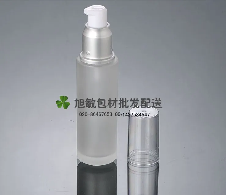 Capacity 50ml 50pcs/lot factory wholesale Transparent cap glass bottle pump lotion bottle with silver color
Capacity 50ml 50pcs/lot factory wholesale Transparent cap glass bottle pump lotion bottle with silver color